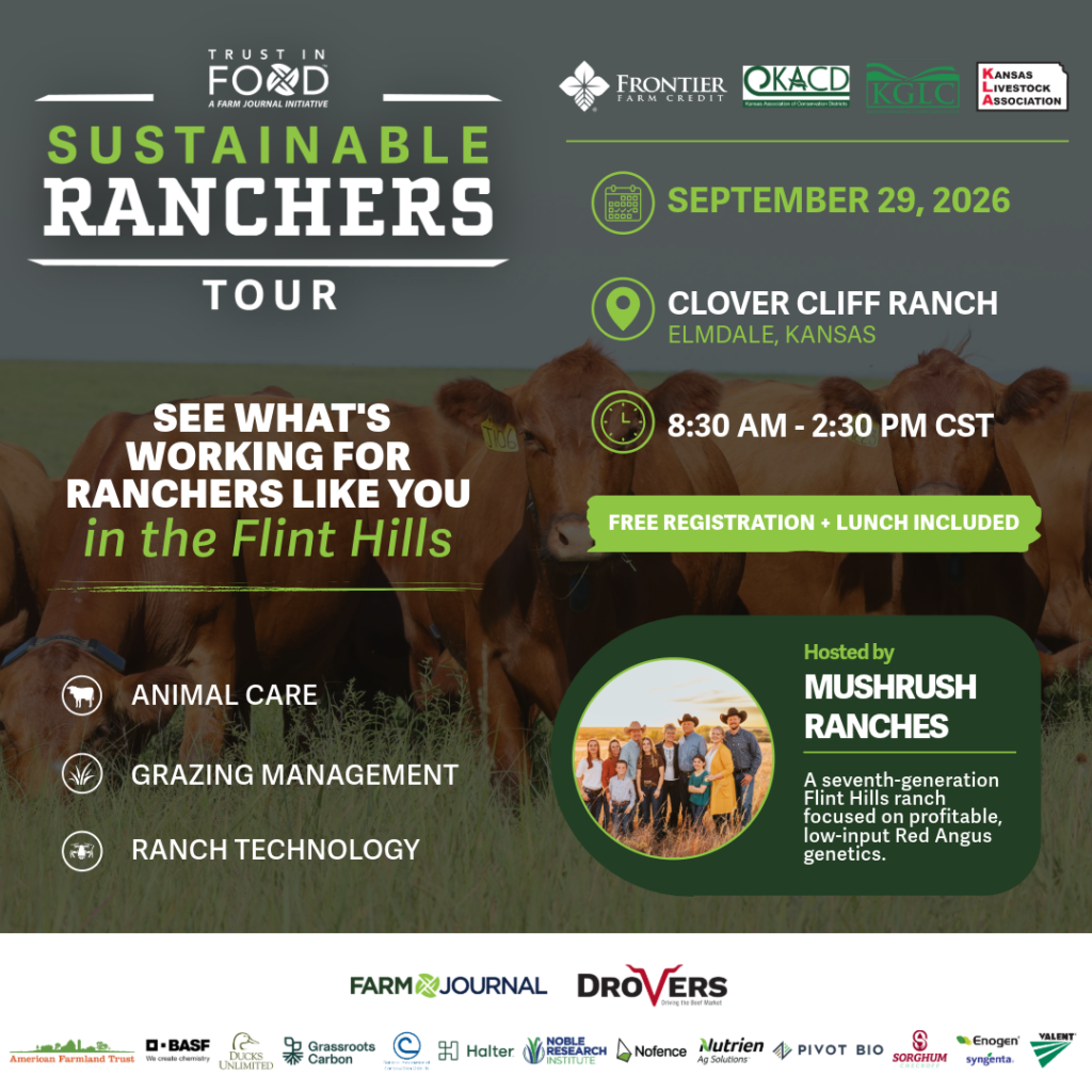 Kansas Sustainable Ranchers Tour at Clover Cliff and Mushrush Ranches